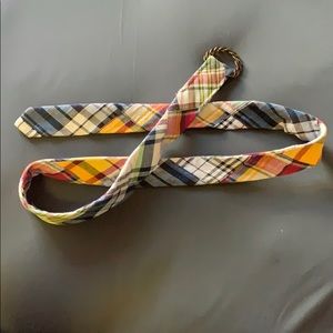 Colorful plaid belt by J.Crew